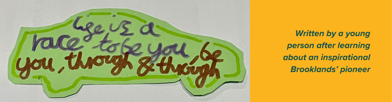 Written By A Young Person After Learning About An Inspirational Brooklands Pioneer 5